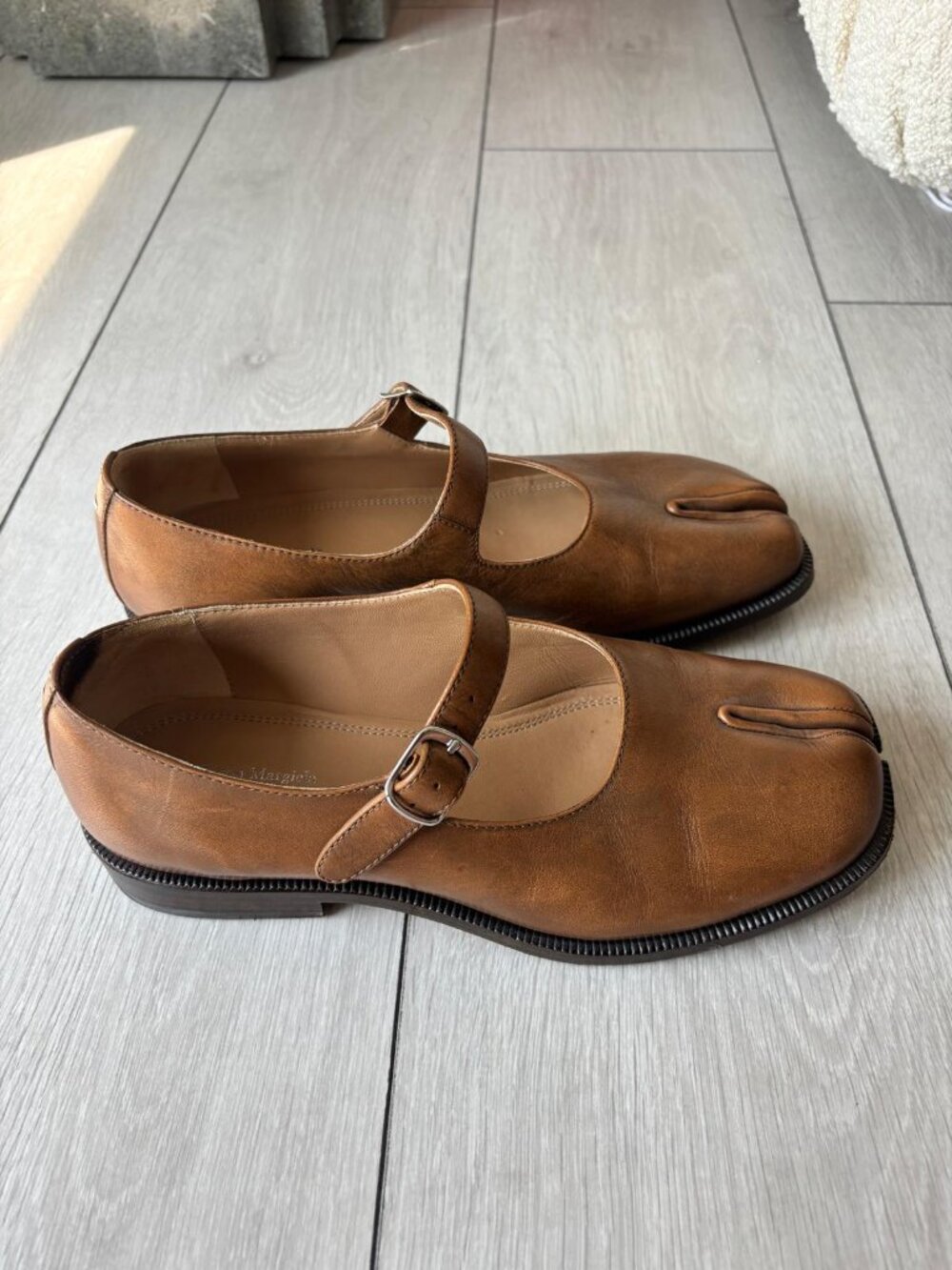 Rare Maison Margiela Tabi Mary Jane Flats - Picture 8 of 10
